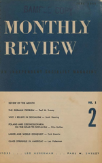 Monthly Review Volume 1, Number 2 (June 1949)