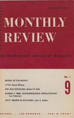 Monthly Review Volume 1, Number 9 (January 1950)