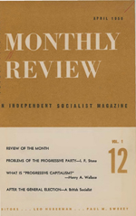 Monthly Review Volume 1, Number 12 (April 1950)