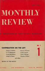 Monthly Review Volume 2, Number 1 (May 1950)