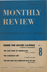 Monthly Review Volume 2, Number 8 (December 1950)