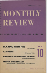 Monthly Review Volume 2, Number 10 (February 1951)