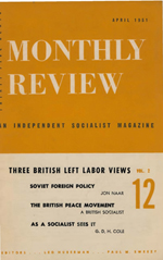 Monthly Review Volume 2, Number 12 (April 1951)
