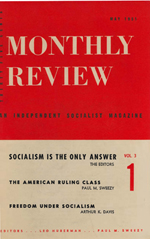 Monthly Review Volume 3, Number 1 (May 1951)