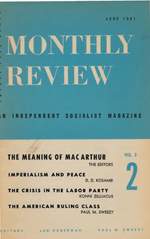 Monthly Review Volume 3, Number 2 (June 1951)