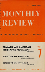 Monthly Review Volume 3, Number 7 (November 1951)