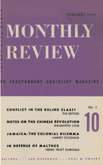 Monthly Review Volume 3, Number 10 (February 1952)