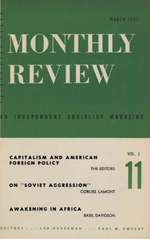Monthly Review Volume 3, Number 11 (March 1952)