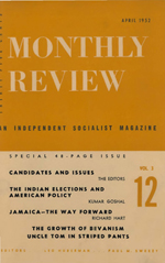 Monthly Review Volume 3, Number 12 (April 1952)