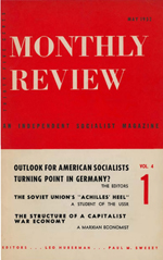 Monthly Review Volume 4, Number 1 (May 1952)