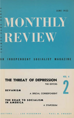 Monthly Review Volume 4, Number 2 (June 1952)