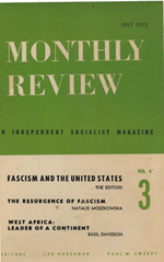 Monthly Review Volume 4, Number 3 (July 1952)