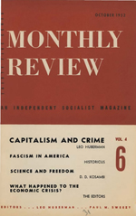 Monthly Review Volume 4, Number 6 (October 1952)