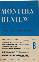 Monthly Review Volume 4, Number 8 (December 1952)