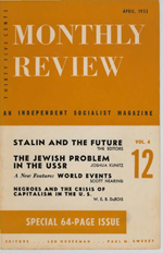 Monthly Review Volume 4, Number 12 (April 1953)