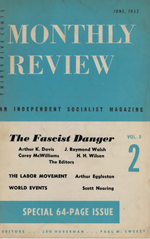 Monthly Review Volume 5, Number 2 (June 1953)
