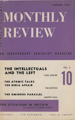 Monthly Review Volume 5, Number 10 (February 1954)