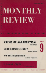 Monthly Review Volume 6, Number 9 (January 1955)