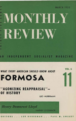 Monthly Review Volume 6, Number 11 (March 1955)