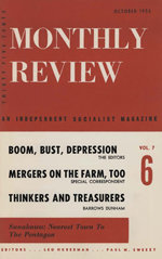Monthly Review Volume 7, Number 6 (October 1955)