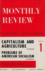 Monthly Review Volume 8, Number 1 (May 1956)