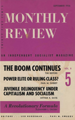 Monthly Review Volume 8, Number 5 (September 1956)