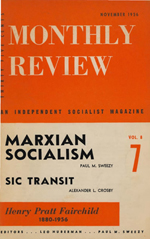 Monthly Review Volume 8, Number 7 (November 1956)