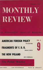Monthly Review Volume 8, Number 9 (January 1957)