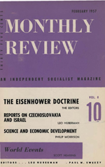 Monthly Review Volume 8, Number 10 (February 1957)