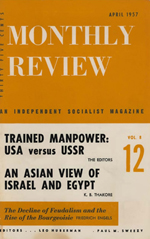 Monthly Review Volume 8, Number 12 (April 1957)