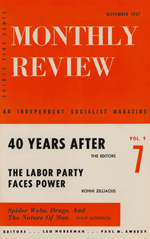 Monthly Review Volume 9, Number 6 (November 1957)