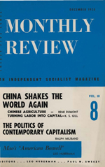 Monthly Review Volume 10, Number 7 (December 1958)