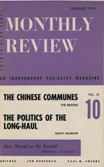 Monthly Review Volume 10, Number 9 (February 1959)