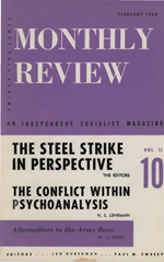 Monthly Review Volume 11, Number 9 (February 1960)