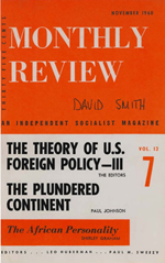 Monthly Review Volume 12, Number 6 (November 1960)