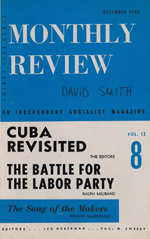 Monthly Review Volume 12, Number 7 (December 1960)