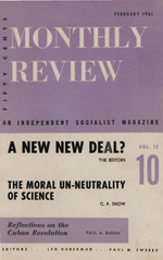 Monthly Review Volume 12, Number 9 (February 1961)