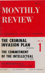 Monthly Review Volume 13, Number 1 (May 1961)