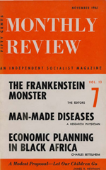Monthly Review Volume 13, Number 6 (November 1961)