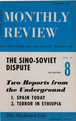 Monthly Review Volume 13, Number 7 (December 1961)