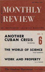 Monthly Review Volume 14, Number 5 (October 1962)