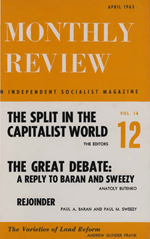 Monthly Review Volume 14, Number 11 (April 1963)