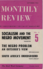 Monthly Review Volume 15, Number 4 (September 1963)