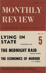 Monthly Review Volume 18, Number 5 (October 1966)