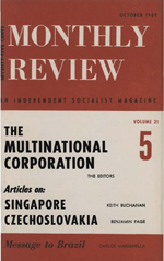 Monthly Review Volume 21, Number 5 (October 1969)
