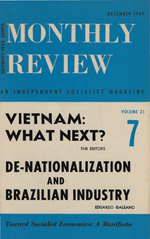 Monthly Review Volume 21, Number 7 (December 1969)