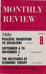 Monthly Review Volume 22, Number 8 (January 1971)