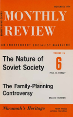 Monthly Review Volume 26, Number 6 (November 1974)