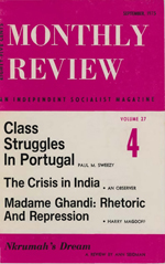 Monthly Review Volume 27, Number 4 (September 1975)