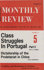 Monthly Review Volume 27, Number 5 (October 1975)